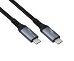 DINIC USB 3.2 HQ Kabel Typ C-C Stecker, schwarz, 1m, unterstützt 100W (20V/5A) Aufladung, 20 GBit/s